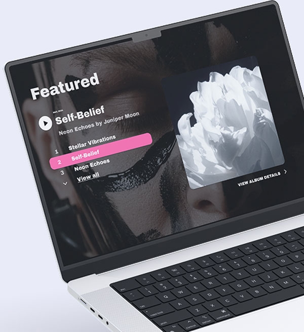 Noiseyard musician website example.